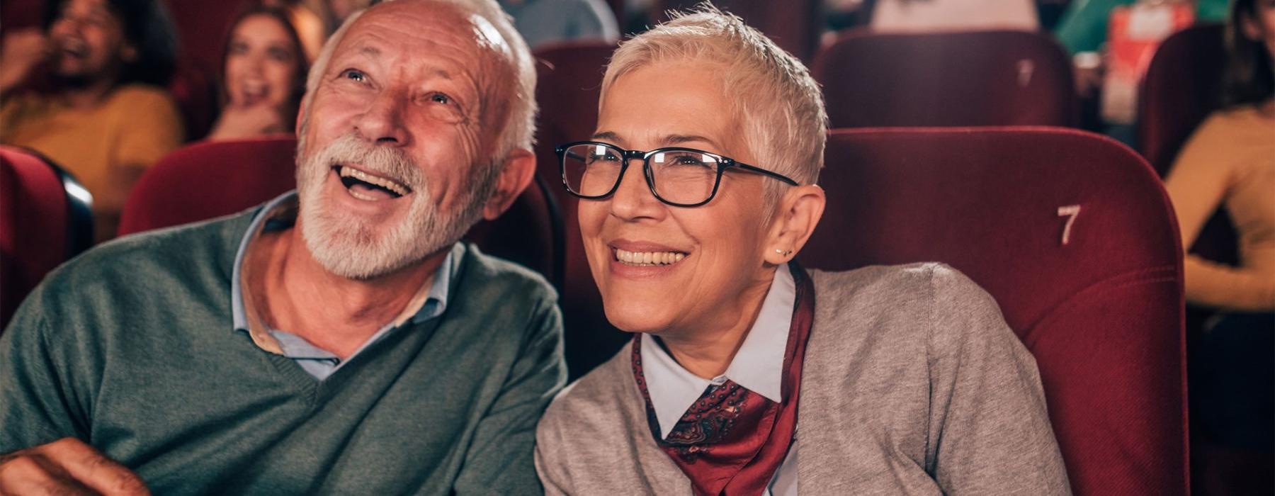 a couple at a movie theater